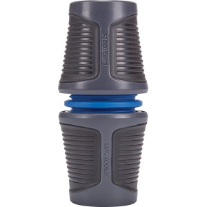 LUX Reparator Schlauchverbinder 19mm mit Knickschlauch, Kunststoff, zur Reparatur oder Verlängerung von Gartenschläuchen.