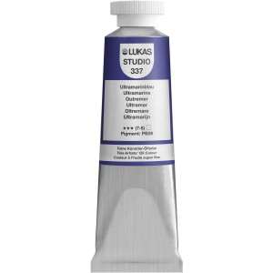 Lukas Studio Ölfarbe Ultramarinblau, 37ml Tube für Künstlerbedarf.
