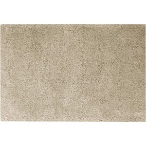 Beiger Spirella Elements Badteppich, 55x65 cm, aus Baumwolle. Weicher Badvorleger für ein gemütliches Badezimmer.