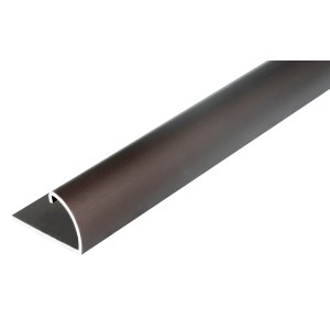 Bodenausgleichsprofil aus Aluminium, 9 mm x 24,5 mm x 1000 mm, in Bronze.