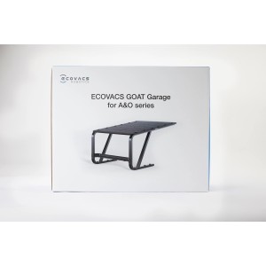 Verpackung der Ecovacs Garage für Goat Mähroboter der A-/O-Familie.