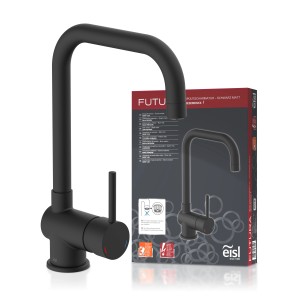 Eisl Spültischarmatur Niederdruck Futura Schwarz Matt