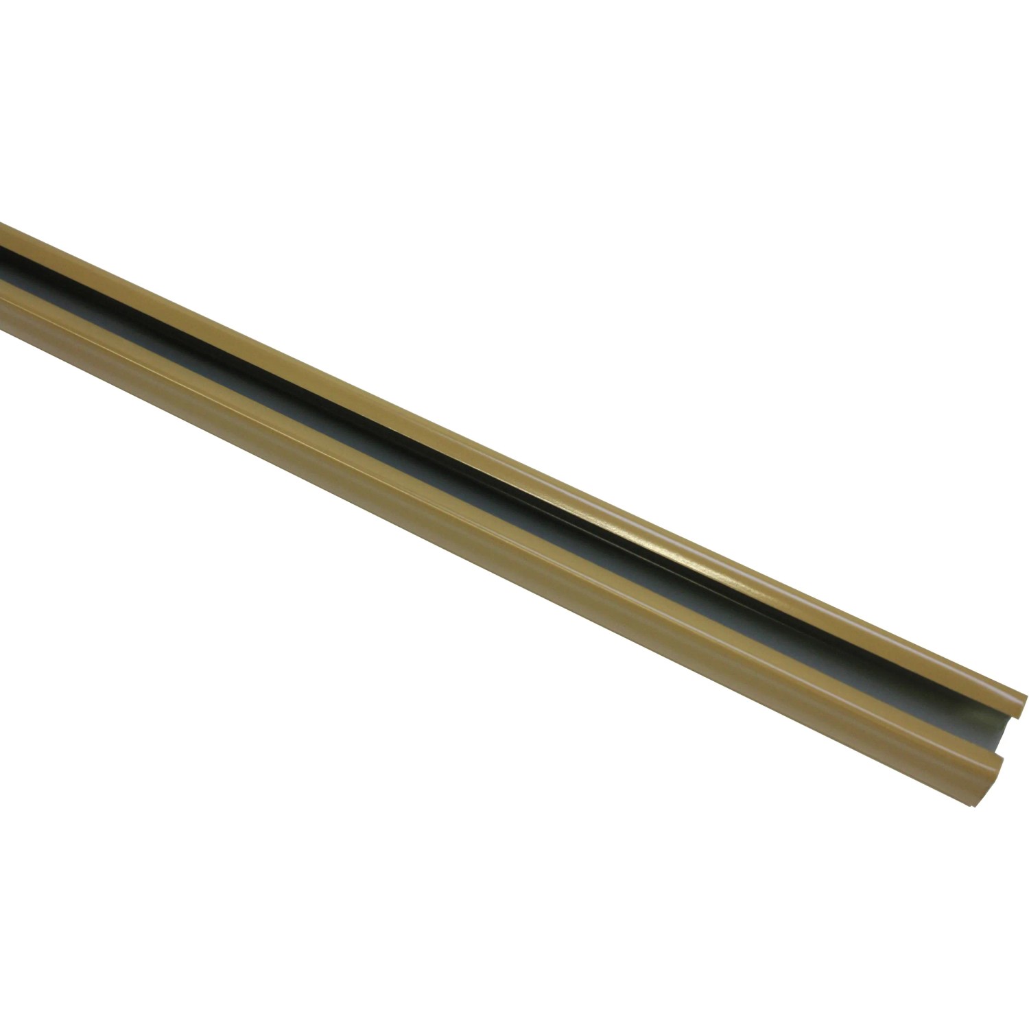 Gardinia U-Laufschiene, beige, 190 cm, für Stilgarnituren. Zubehör für Fensterdekoration.