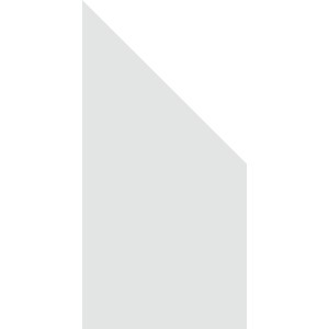 Groja Sichtschutzzaun Ambiente Schräg Rechts 90 cm x 180/90 cm x 0,8 cm Klarglas