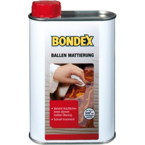 Dose Bondex Ballen-Mattierung Transparent 250ml für Holz, mit rotem Deckel.