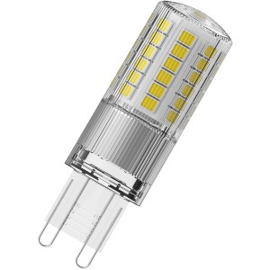 Osram G9 LED-Leuchtmittel, 4W, warmweiß, 470 Lumen. Kompakte Bauform, ideal für Wohnräume.