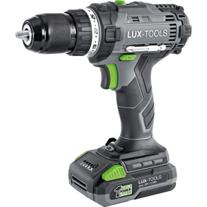 LUX Akku-Bohrschrauber-Set A-BS-20, 20V, mit Akku und Ladegerät.