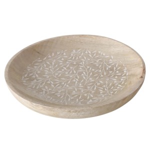 Boltze Deko-Teller Livioli Klein Ø 15 cm Natur