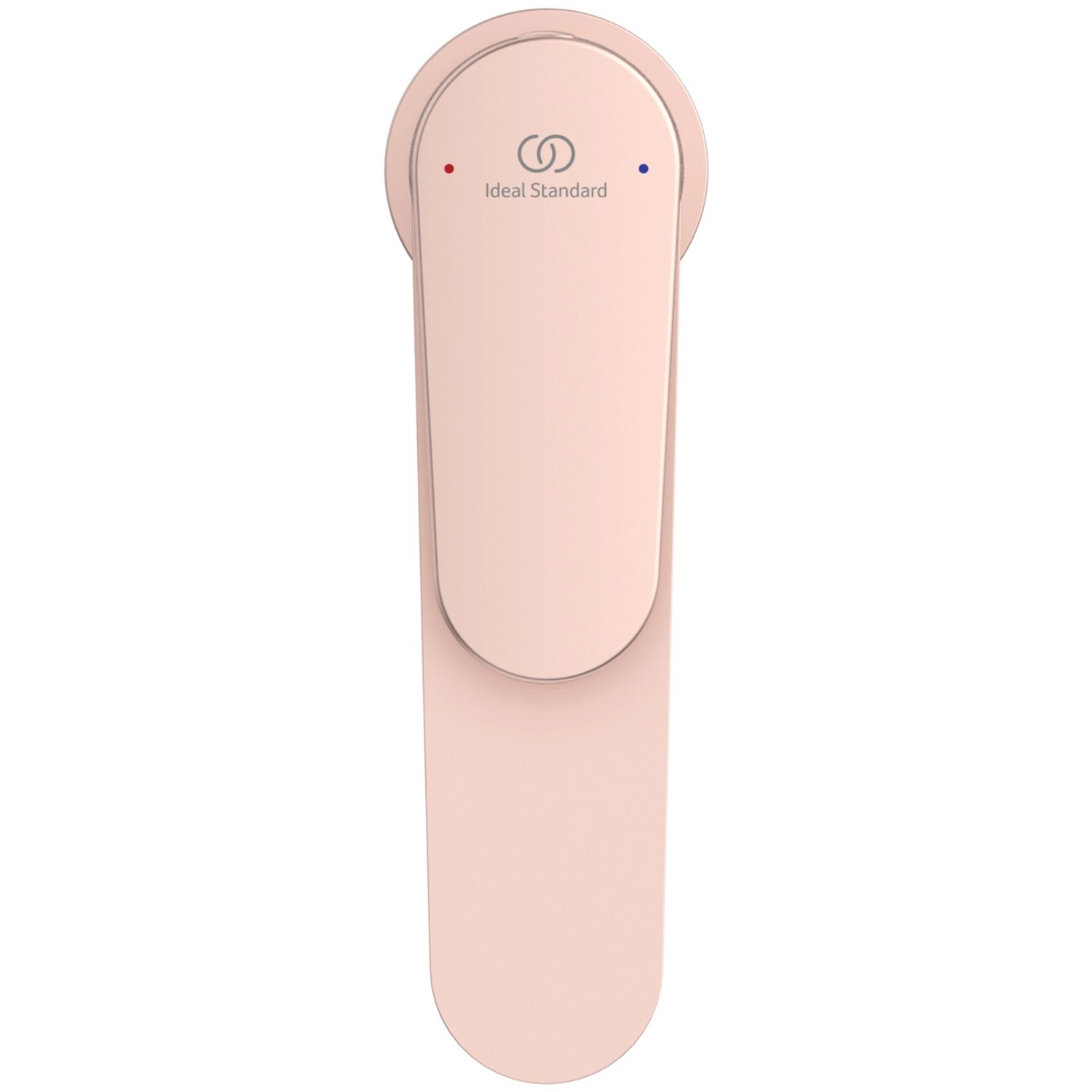 Ideal Standard Waschtischarmatur in Rosé mit Push-Open Funktion und 125 mm Ausladung.