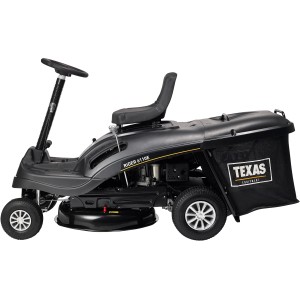 Texas Benzin-Aufsitzmäher Rider 6100ES, Rasentraktor mit Seitenauswurf und Fangkorb.