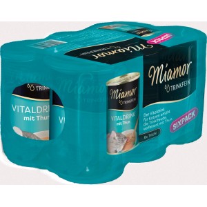 Miamor Katzengetränk Trinkfein Vorteilspack mit Thunfisch, 6 x 135ml.