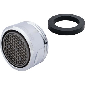 Verchromter Strahlregler Perlator ECO 8 M24 mit Kalkschutz für Mischdüsen.