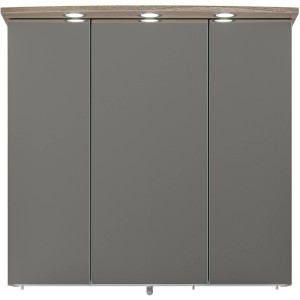 Pelipal Spiegelschrank Quickset 313, Sanremo Eiche, 75 cm breit, mit Beleuchtung.