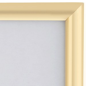 Goldener Kunststoff Bilderrahmen 10x15 cm für Fotos und Bilder.