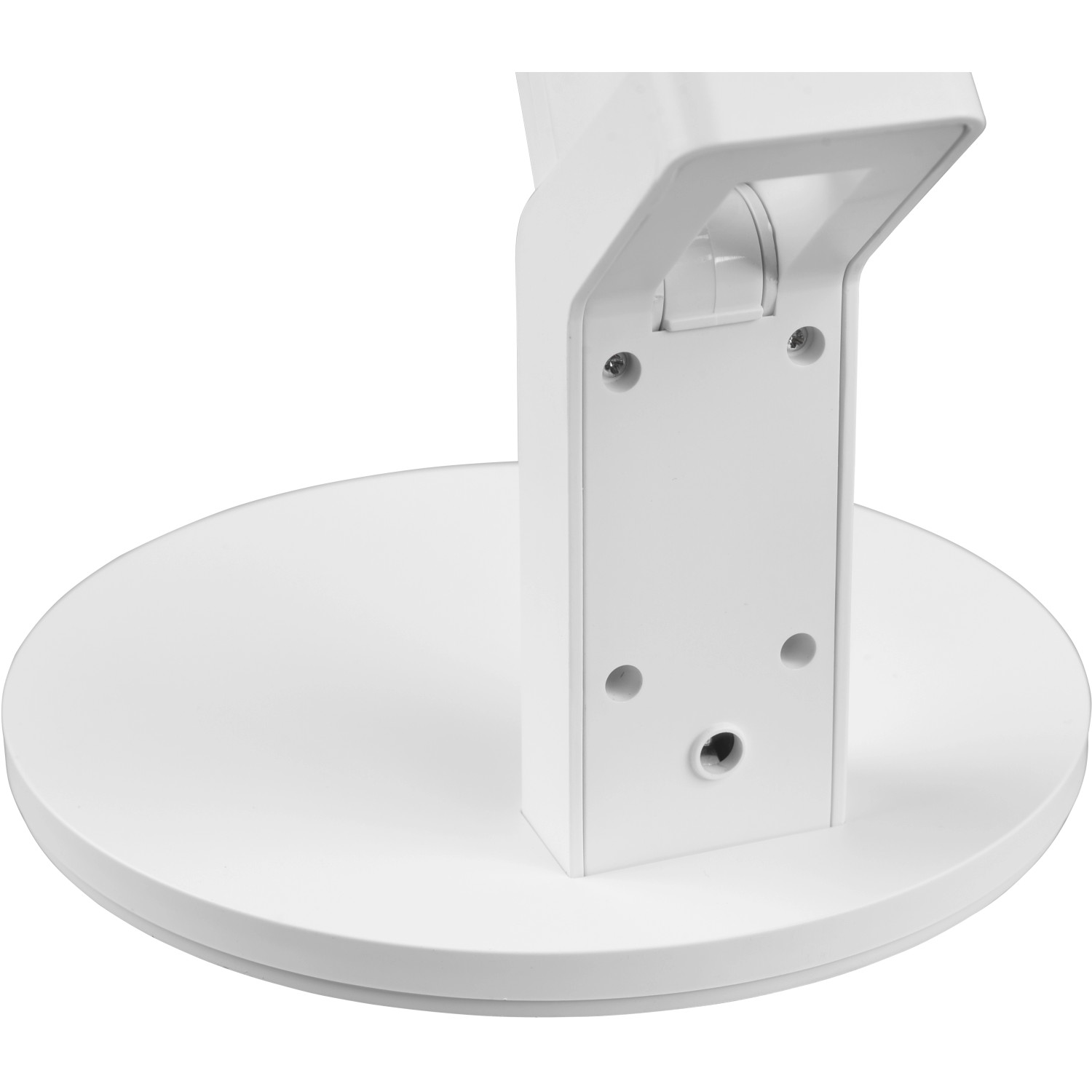 Detailansicht der weißen Trio LED-Tischleuchte Ava mit USB-Anschluss.