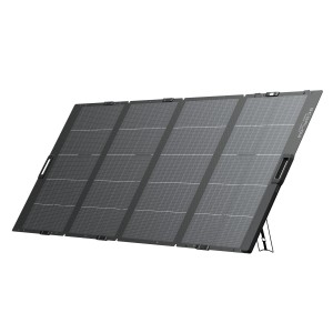 Aufgeklapptes EcoFlow Solarmodul 400 W, tragbar und leicht für Solaranlagen.