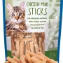 Trixie Chicken Mini Sticks Premio, Katzenleckerli mit Huhn und Reis, 50g Packung.