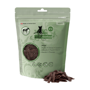 Catz Finefood Meatz N°15 Pferd, Ergänzungsfutter für Katzen, gegrillte Fleischstreifen.