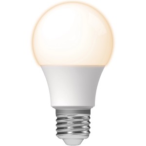 LED-Leuchtmittel E27 A60, 8,5W, warmweißes Licht für angenehme Atmosphäre.