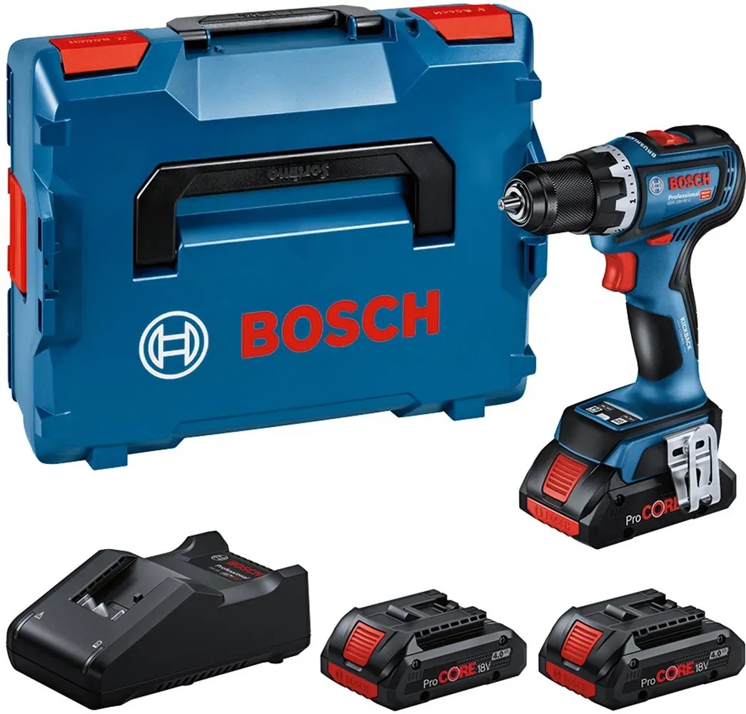 Bosch Professional GSR 18V-55 Cordless Drill | Brushless Motor, 55 Nm Torque, In L-BOXX (Tool Only, No Battery)