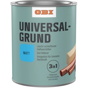 Dose OBI Universalgrund, weiß matt, 375ml. Grundierfarbe für Innen- und Außenbereich.
