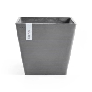 Ecopots Pflanztopf Rotterdam Grau (HxBxT) 26 x 30 x 30 cm