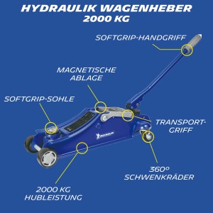 Michelin Hydraulik-Wagenheber 2.000 kg