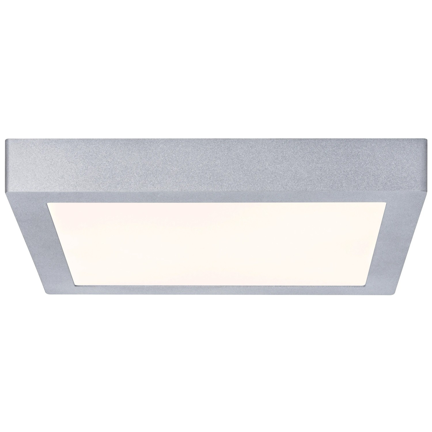Eckige Paulmann LED-Deckenleuchte Lunar, 30 cm, Chrom matt.