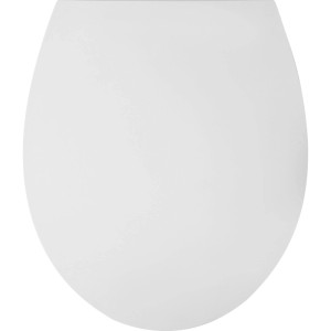 Weißer baliv WC-Sitz Coventry Deluxe aus Duroplast mit Absenkautomatik, glänzend.