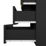 okwish Sideboard mit Goldgriffen Stauraum Wohnzimmer 120x40x77cm Schwarz_8