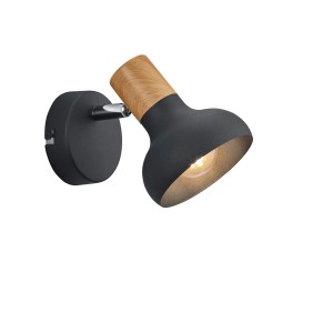 Reality Spot Latika 1-flammig Schwarz Matt 12 cm x 10 cm