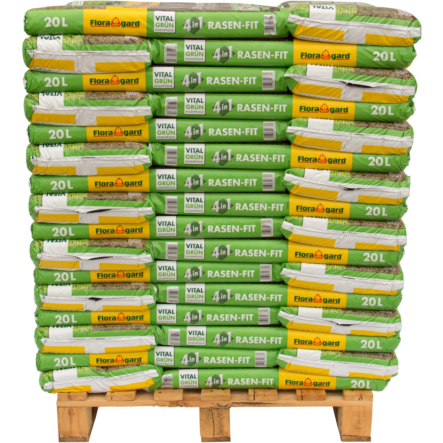 Floragard 4in1 RasenFit Rasenerde 960 l (48 x 20 l) 1 Palette kaufen