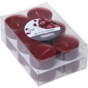 Steinhart Duftlichte 12er-Pack Altrot in transparenter Verpackung. Stumpenkerzen für gemütliche Atmosphäre.