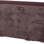 Deroma Millennium Pflanzkasten in Brownstone-Optik, rechteckig, mit Rollen. Ideal für Innen- und Außenbereich.
