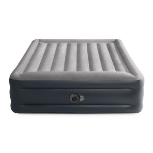Intex Dura-Beam Luftmatratze Queen mit integrierter Pumpe für Camping und Gäste.