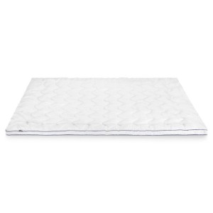 Beautissu BeauNuit MT Base Matratzenschoner, 90x200 cm, weiße gesteppte Auflage.