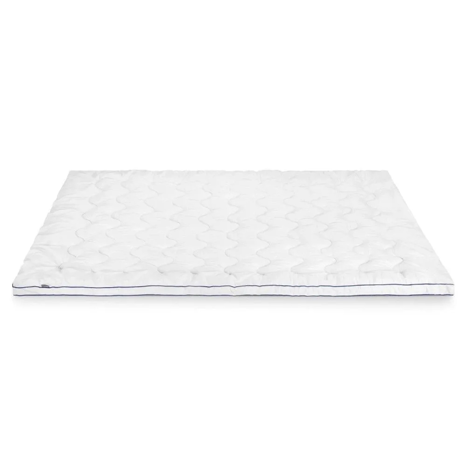Beautissu BeauNuit MT Base Matratzenschoner, 90x200 cm, weiße gesteppte Auflage.