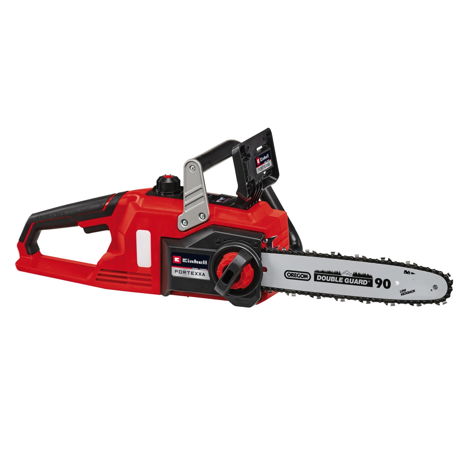 Einhell Akku-Kettensäge Fortexxa 18/30, rot, mit Oregon Schwert und Kette.
