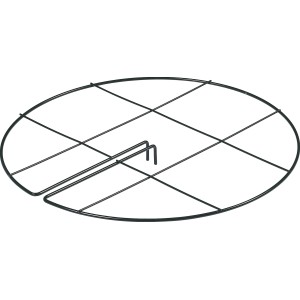 Rundes, grünes Peacock Rankgitter Zentral, 30 cm Durchmesser, aus verzinktem Stahl.