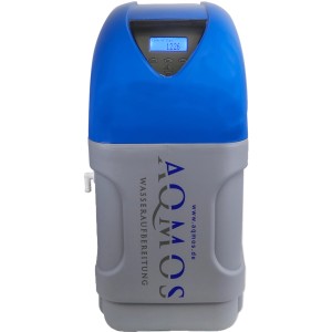 Aqmos CMR-32 Wasserenthärtungsanlage mit Display und Zubehör-Set.