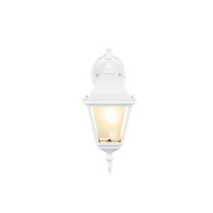 Weiße Trio LED-Laterne Livenza für Außenwandmontage, 14x34x19 cm.