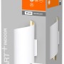 Ledvance Smart+ WiFi Wandleuchte Orbis Wall Twist, dimmbar, weiß/gold, in Verpackung.