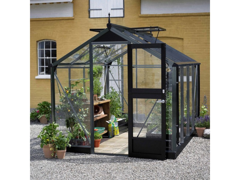 Juliana Gewächshaus Compact 6,6 m² 3 mm Sicherheitsglas Anthrazit