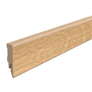 Egger Sockelleiste L613, Dekor Predaia Eiche Honig, MDF mit Clipfräsung.