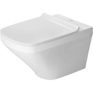 Weißes Duravit DuraStyle Wand-WC, 54 cm, Tiefspüler, spülrandlos mit Durafix.