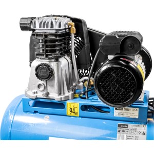 Güde Kompressor 335/10/50: Ölgeschmierter Kompressor mit 2-Zylinder-Aggregat und Riemenantrieb.