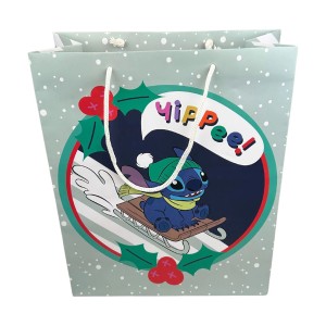 Disney Geschenktüte Stitch 32 cm Groß 32 cm x 26 cm x 12 cm