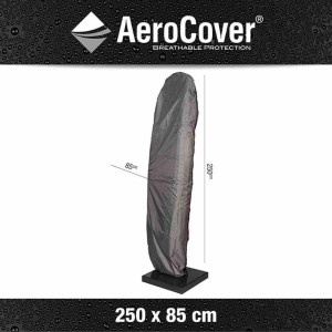 Aerocover Schutzhülle für Ampelschirm, anthrazit, 85x250cm. Schutz vor Witterung für Sonnenschirme.