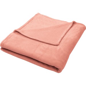 Rosa Mikrofaserdecke, 130x160 cm, weiche Wohndecke für Sofa oder Bett.