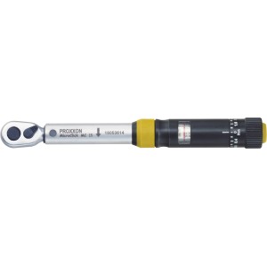 Proxxon Drehmomentschlüssel MicroClick MC15, 6,3 mm (1/4 Zoll) für präzises Anziehen von Schrauben.